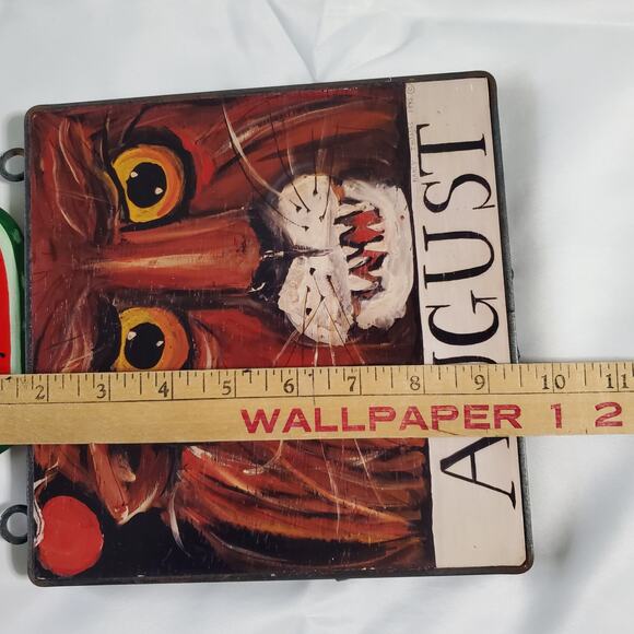 Vintage Nancy Thomas 1995 August Lion Metal Watermelon Original Month Series - Picture 6 of 8